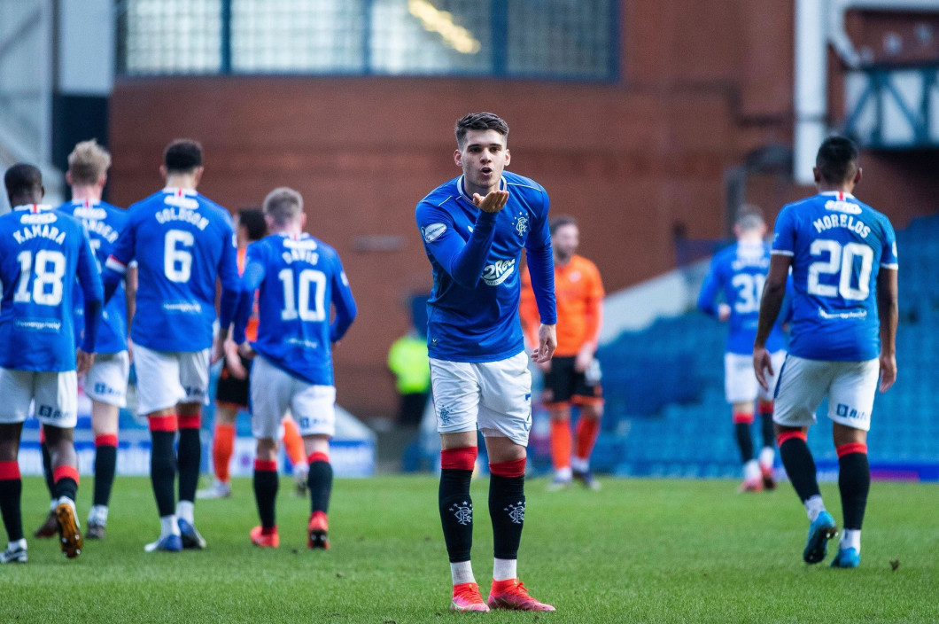 Rangers v Dundee United, Scottish Premiership, Football, Ibrox Stadium, Glasgow, Scotland, UK - 21 Feb 2021