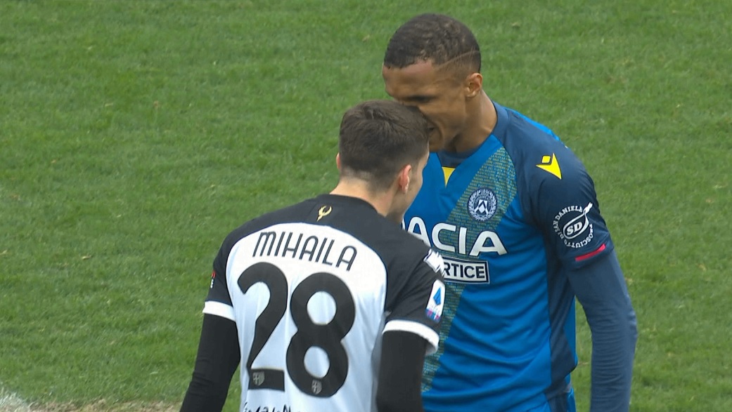 Mihăilă a stârnit cu un gest discret furia celor de la Udinese