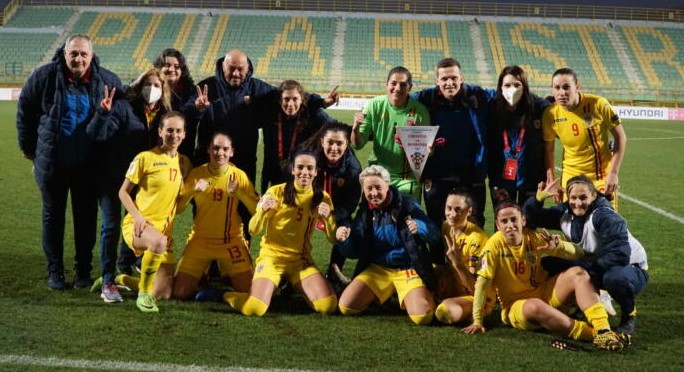 Echipa națională de fotbal feminin a României a încheiat cu victorie preliminariile EURO 2022