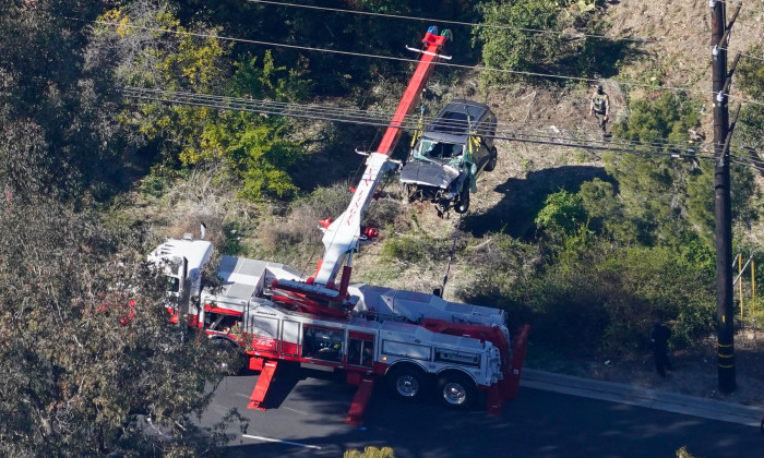 Tiger Woods Crash, Rancho Palos Verdes, California, United States - 23 Feb 2021
