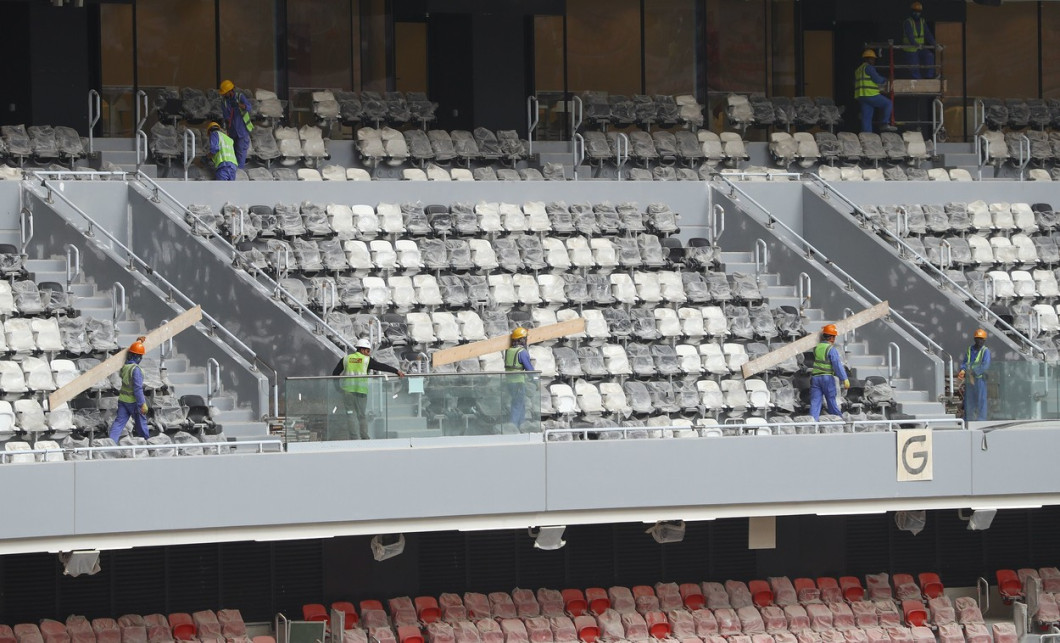 Media Tour Of Al Bayt Stadium, FIFA World Cup 2022, Al Khor, Qatar - 17 Dec 2019