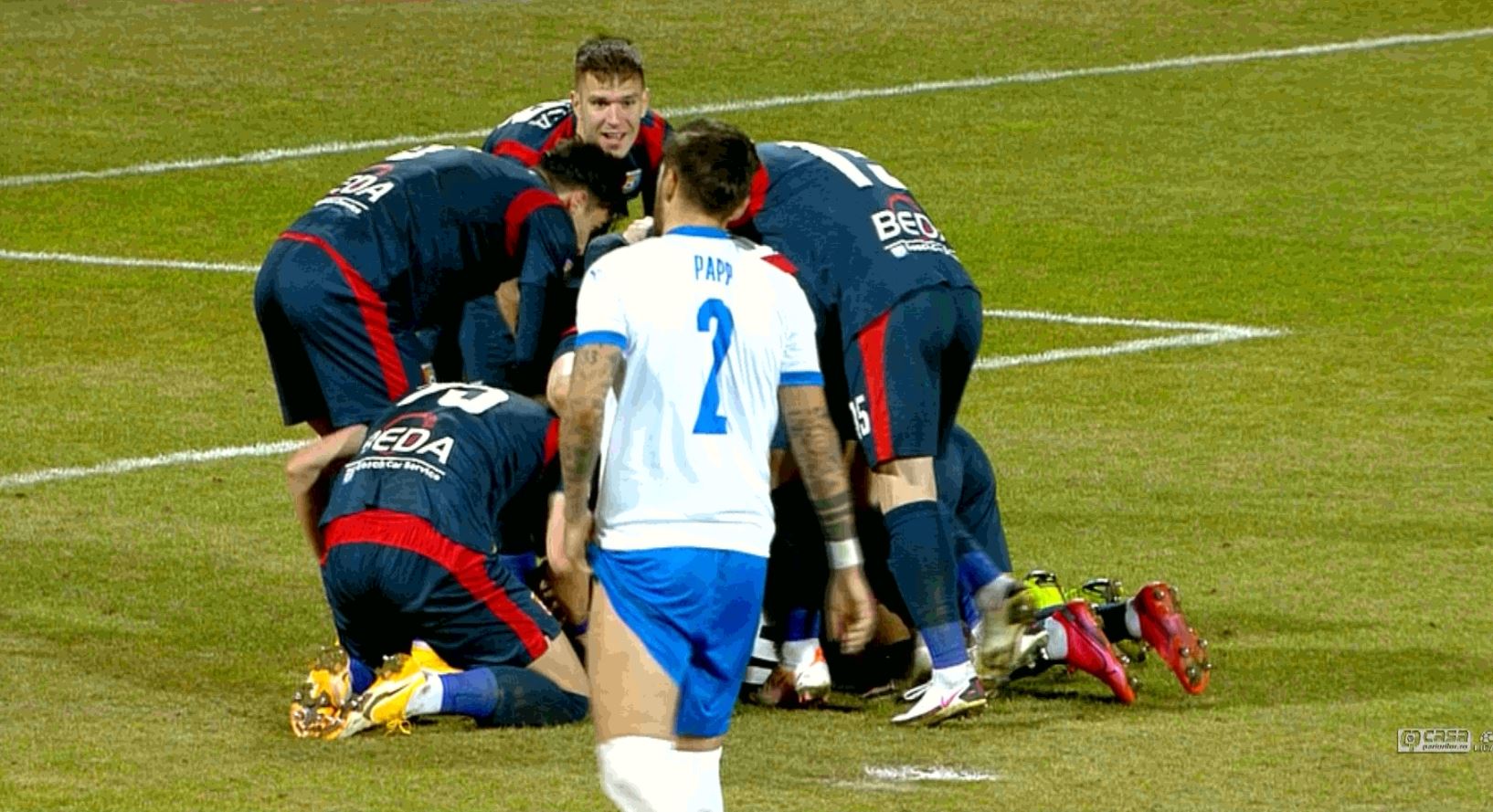 Chindia - Universitatea Craiova 1-0. Târgoviștenii s-au impus după ce au ratat un penalty, iar oltenii au cerut și ei unul