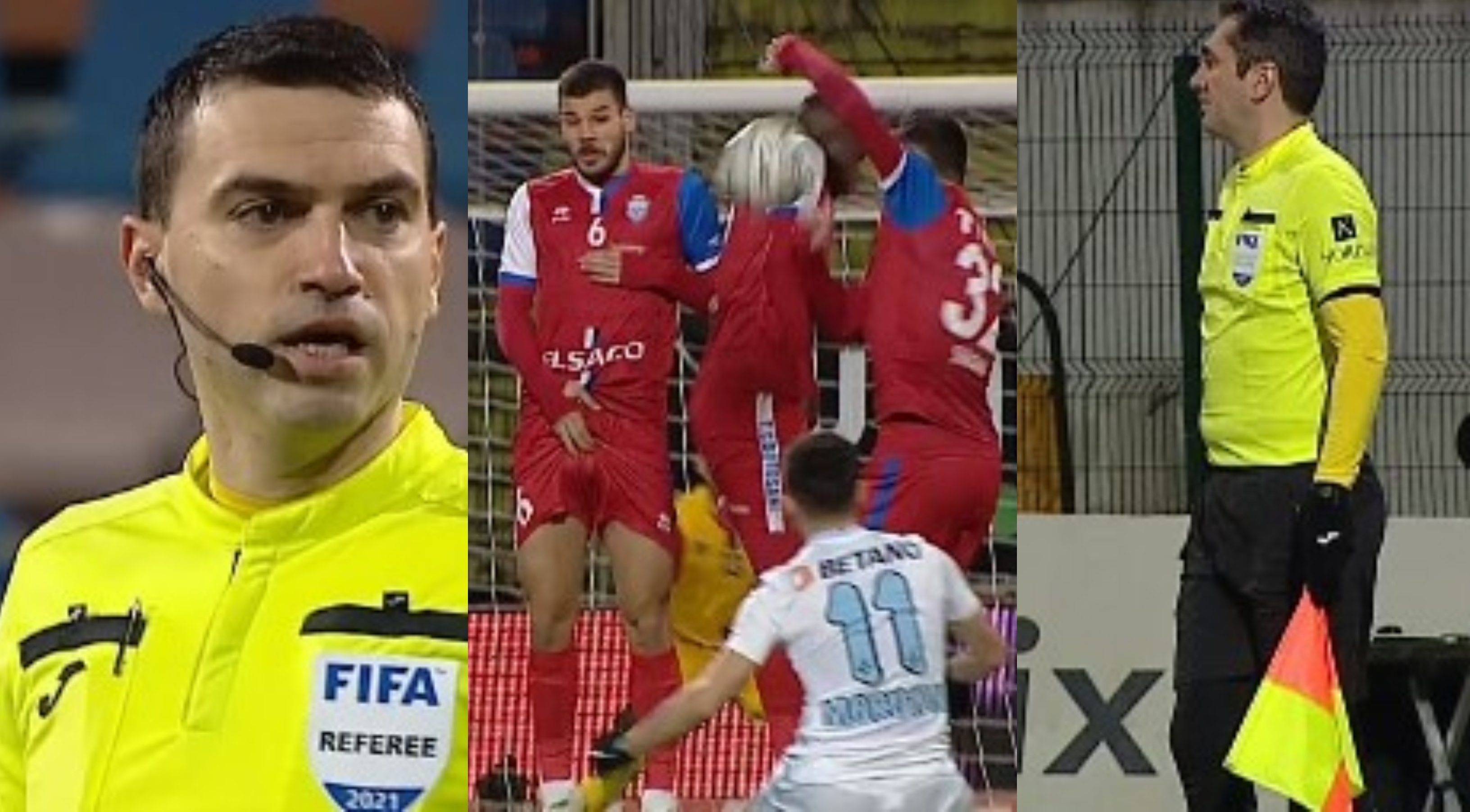 Arbitrii români se pregătesc de VAR! Dialogul dintre Ovidiu Hațegan și tușierul Sebastian Gheorghe, după hențul lui Șeroni