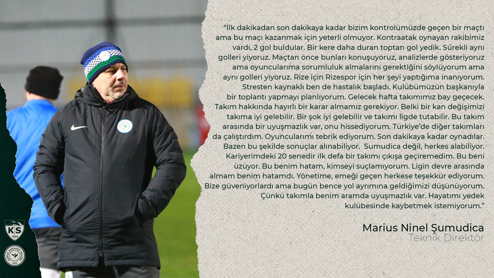 Adevăratul motiv pentru care Șumudică s-a despărțit de Rizespor de ziua lui: "Niciodată nu mai fac asta"