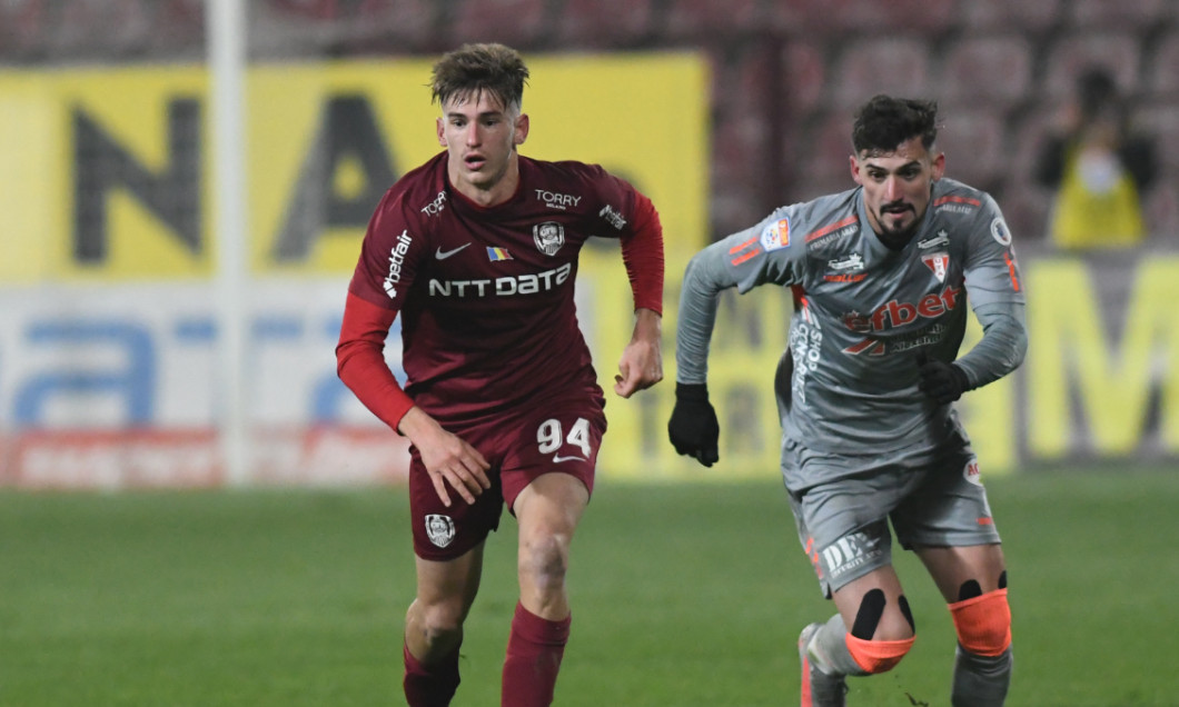 Cătălin Itu și Alexandru Albu, în meciul CFR Cluj - UTA Arad / Foto: Sport Pictures