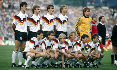 Sport / Sports, soccer, football, European championship, EURO 1988, Germany against Italy (1:1) in Düsseldorf, 10.6.1988, team p
