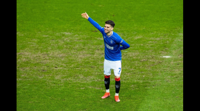 Ianis Hagi, în Rangers vs. St. Mirren/ foto: Profimedia