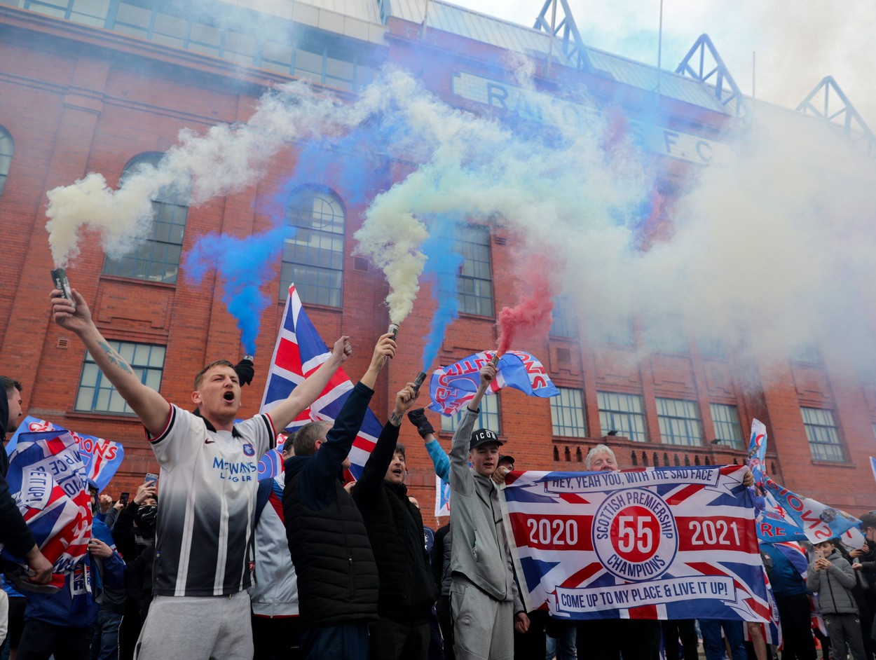 Rangers se bucură în lipsa suporterilor! Campioana Scoției le-a cerut fanilor să nu participe la prezentarea trofeului