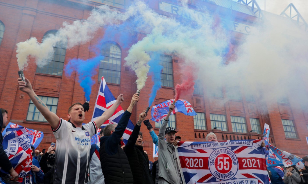 Rangers Title Celebrations, Scottish Premiership, Glasgow, Scotland, UK - 07 Mar 2021