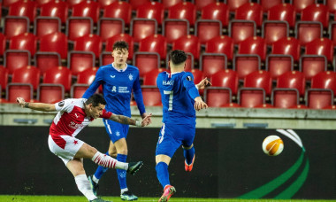 Slavia Prague v Rangers, UEFA Europa League Round of 16 1st Leg, Football, Sinobo Stadium, Prague, Czech Republic - 11 Mar 2021