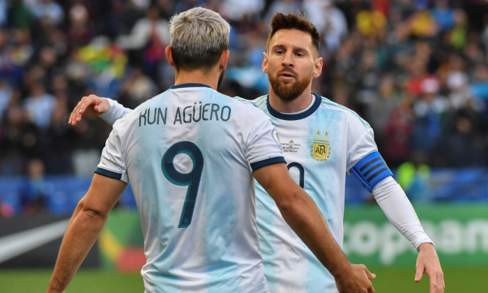 Lionel Messi și Sergio Aguero, la naționala Argentinei / Foto: Profimedia