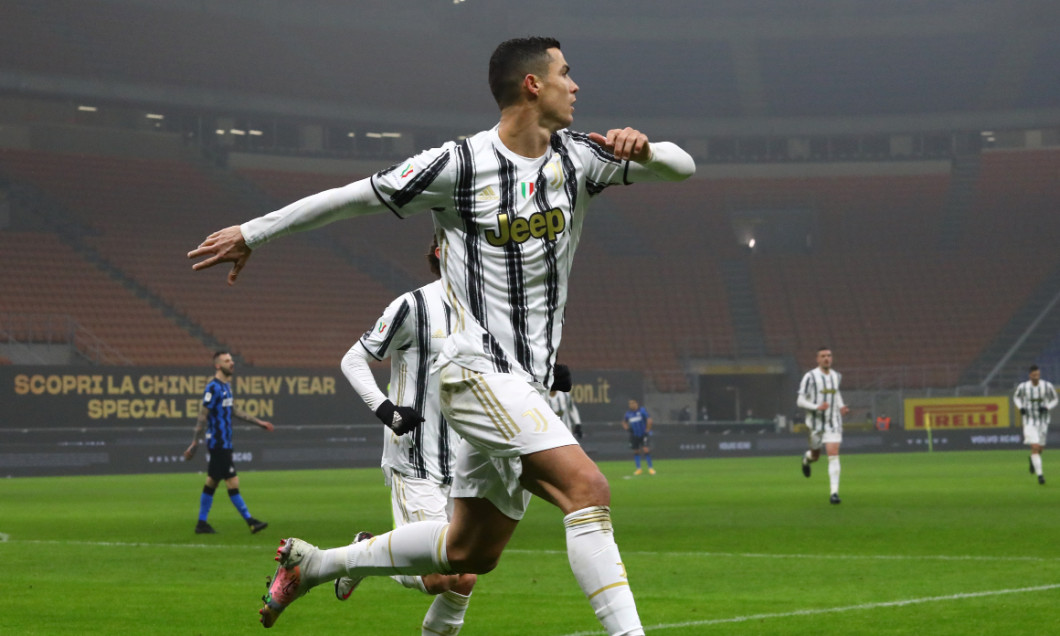 Cristiano Ronaldo, după un gol marcat într-un meci cu Inter / Foto: Getty Images