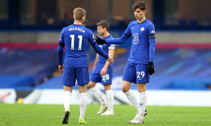 Timo Werner și Kai Havertz, doi dintre fotbaliștii Germaniei care joacă în Anglia / Foto: Getty Images