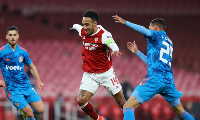 Pierre-Emerick Aubameyang, în meciul Arsenal - Olympiakos / Foto: Getty Images