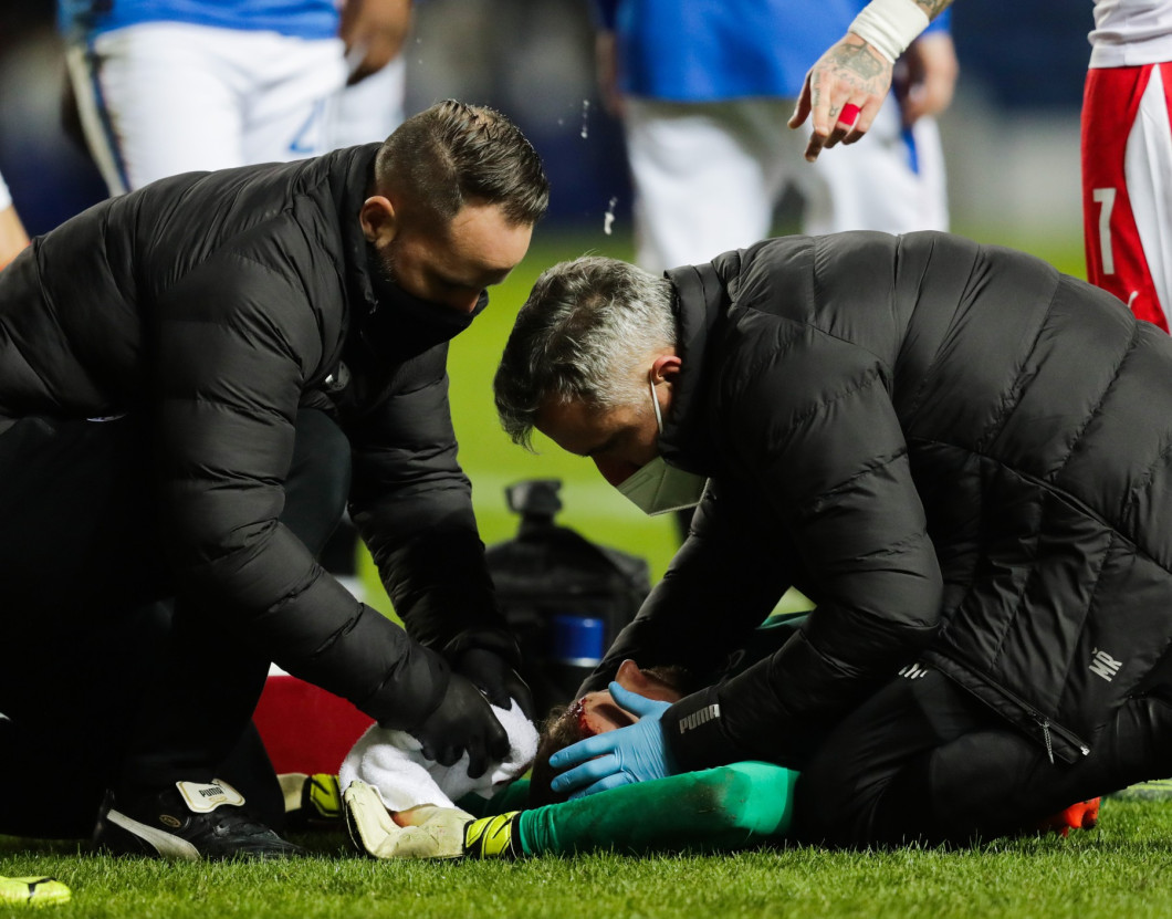 Rangers v Slavia Prague, UEFA Europa League, Round Of 16, Second Leg, Football, Ibrox Stadium, Glasgow, UK - 18 Mar 2021