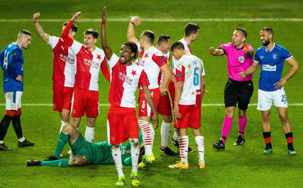 Rangers v Slavia Prague, UEFA Europa League, Round Of 16, Second Leg, Football, Ibrox Stadium, Glasgow, UK - 18 Mar 2021