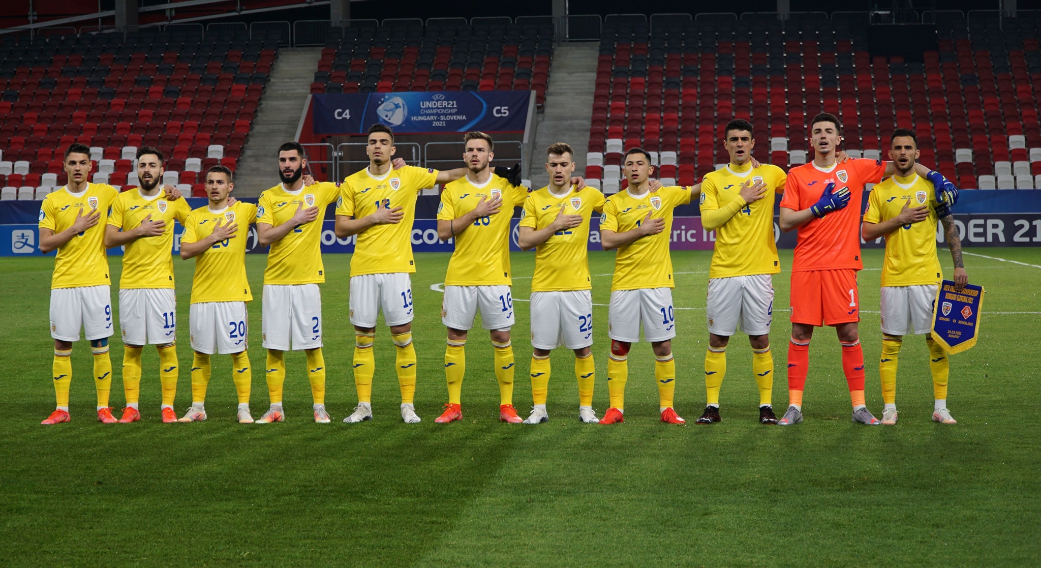Euro 2021 U21 | România U21 - Olanda U21 1-1. Ce execuție! Ciobanu, super-gol din lovitură liberă!