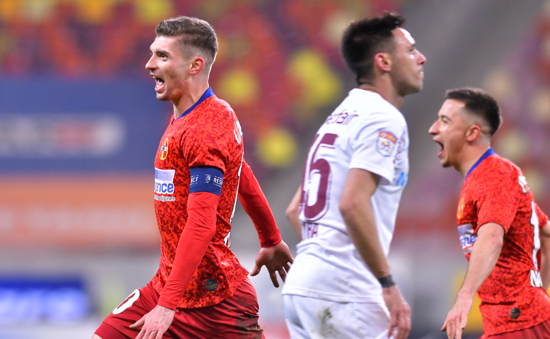 Luptă în 3 pentru titlu în Liga 1. Avantajul pe care CFR Cluj îl are faţă de FCSB şi Universitatea Craiova + programul complet