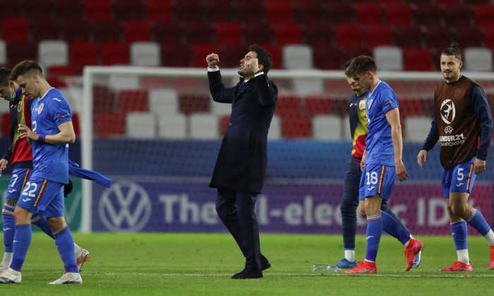 Adrian Mutu, după victoria cu Ungaria U21 / Foto: Profimedia