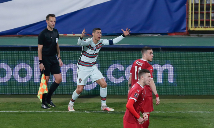 Serbia v Portugal, FIFA World Cup Qualifiers, Group A, Rajko Mitic Stadium, Belgrade, Serbia - 27 Mar 2021