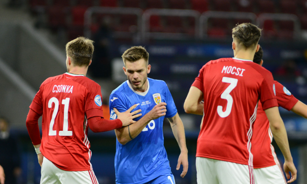 Denis Haruț, în meciul Ungaria U21 - România U21 1-2 / Foto: Sport Pictures