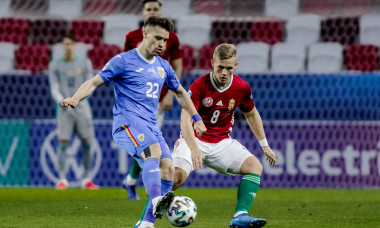 Darius Olaru, în meciul Ungaria U21 - România U21 / Foto: Sport Pictures