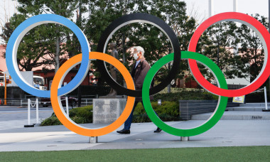 Logo-ul Jocurilor Olimpice, la Tokyo / Foto: Profimedia