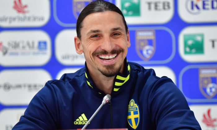 Zlatan Ibrahimovic, la o conferință de presă / Foto: Profimedia