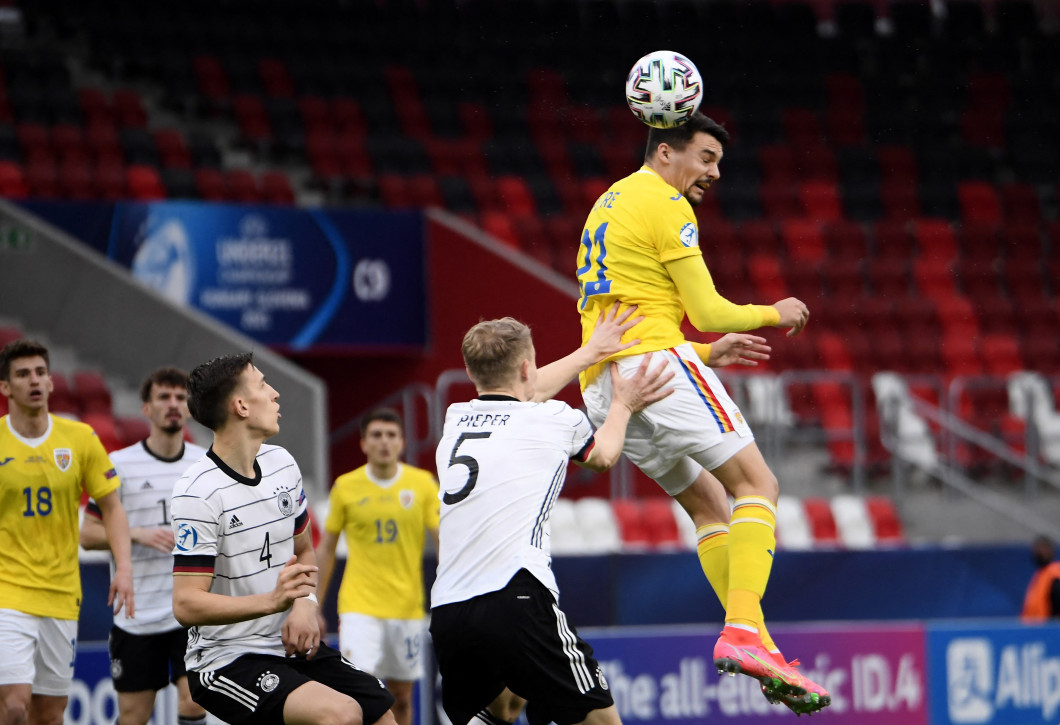 Adrian Petre, în meciul România U21 - Germania U21 / Foto: Profimedia