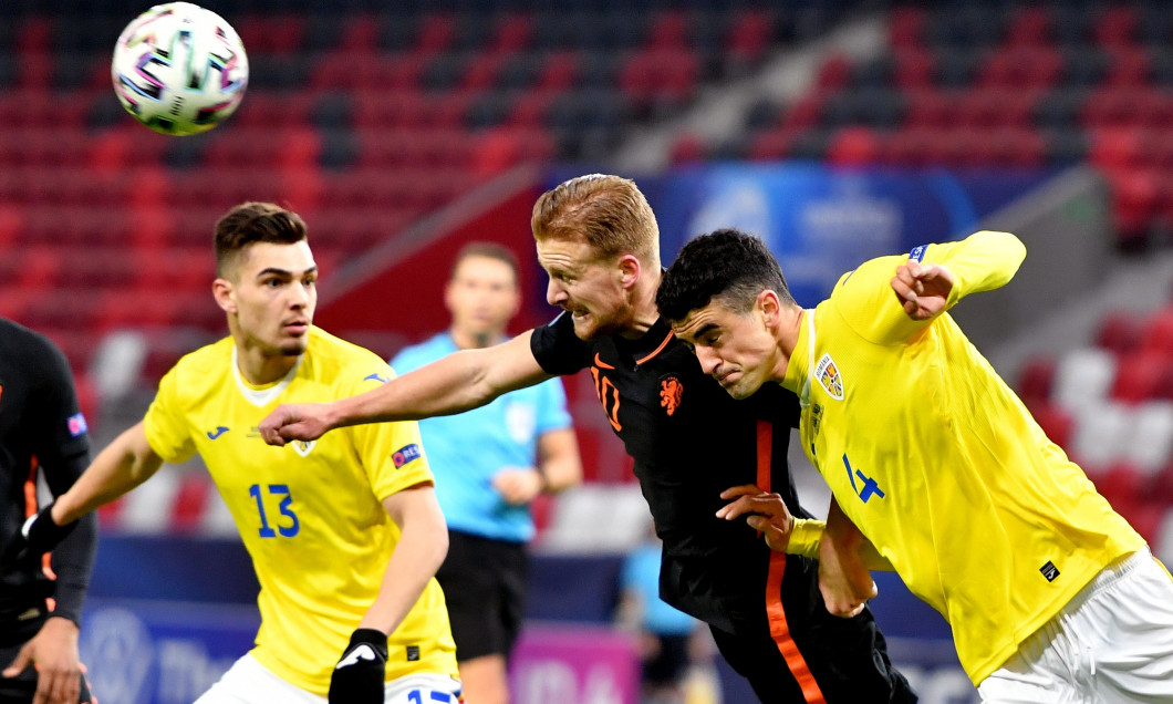 Alex Pașcanu, în meciul Olanda U21 - România U21 / Foto: Profimedia