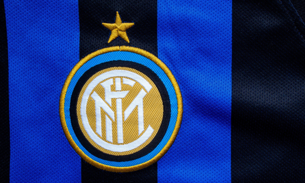 Calgary, Alberta, Canada. July 10, 2020. Inter Milan close up to their jersey logo