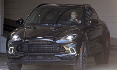 *EXCLUSIVE* Lindsey Vonn takes her new $180,000 Aston Martin SUV for a spin after aggravating her knee in a grueling gym session