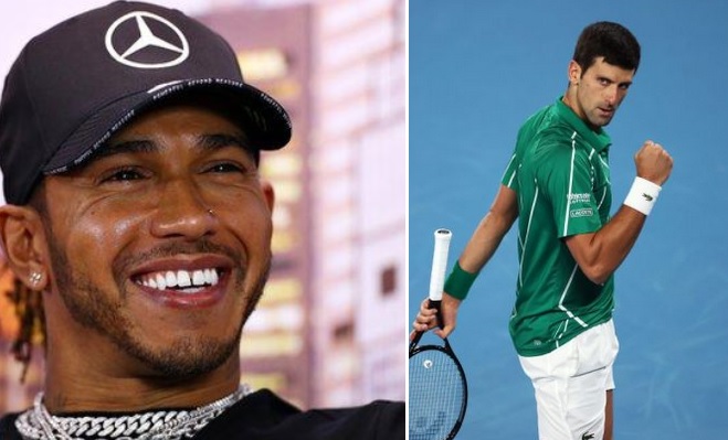 Lewis Hamilton, ținta glumelor lui Novak Djokovic după o postare: ”Bine că ai ales sporturile cu motor!”