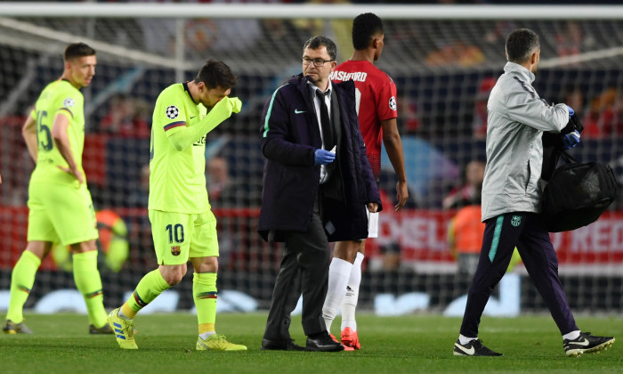 Lionel Messi, în meciul Manchester United - Barcelona / Foto: Getty Images