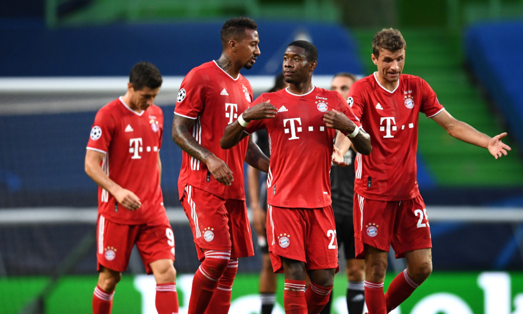 Jerome Boateng, David Alaba și Thomas Muller, fotbaliștii lui Bayern Munchen / Foto: Getty Images