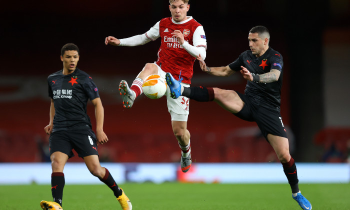 Arsenal FC v Slavia Praha - UEFA Europa League Quarter Final: Leg One