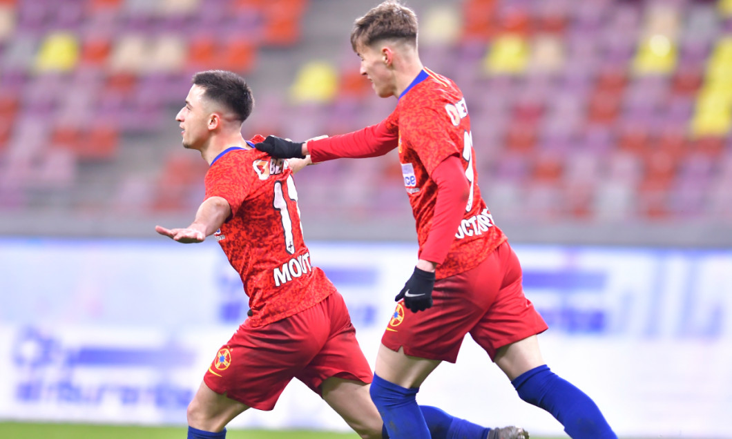 Olimpiu Moruțan, după golul marcat în FCSB - CFR Cluj 3-0 / Foto: Sport Pictures