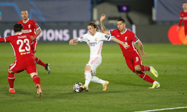 Modric, în meciul Real Madrid - Liverpool