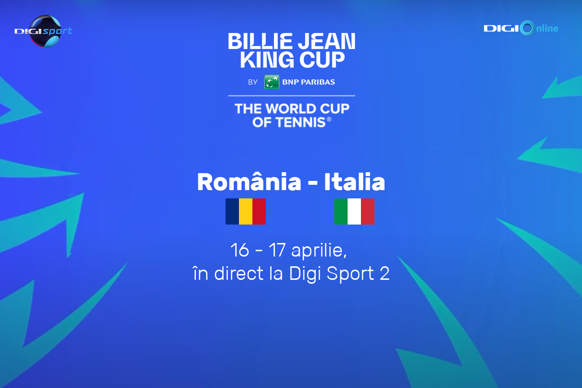 Billie Jean King Cup se vede la Digi Sport și Digi 4K
