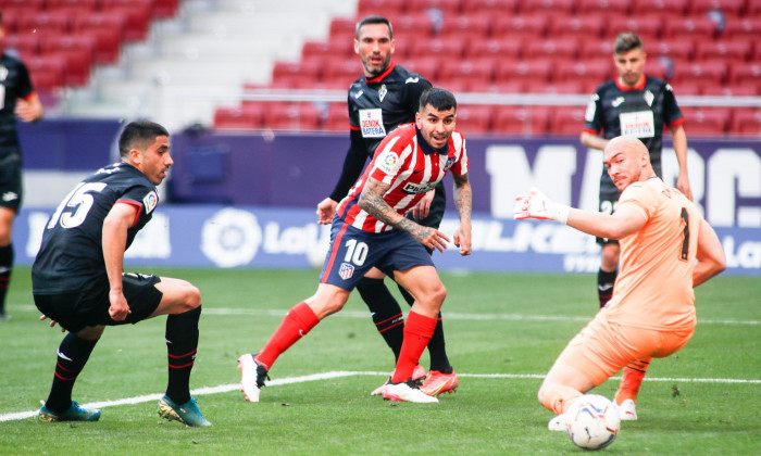 Soccer: La Liga - At Madrid v SD Eibar, Spain - 18 Apr 2021