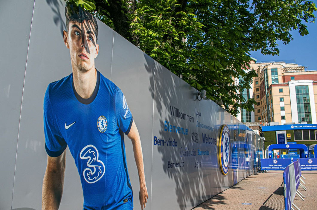 Fans protest against European Super League, Stamford Bridge, London, UK - 20 Apr 2021