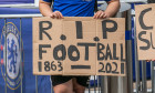 Chelsea fans protest against European Super League - 20 Apr 2021