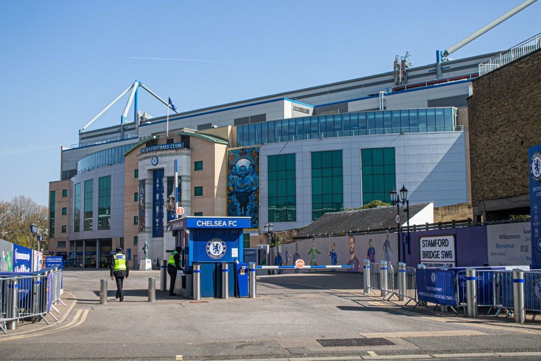 Fans protest against European Super League, Stamford Bridge, London, UK - 20 Apr 2021