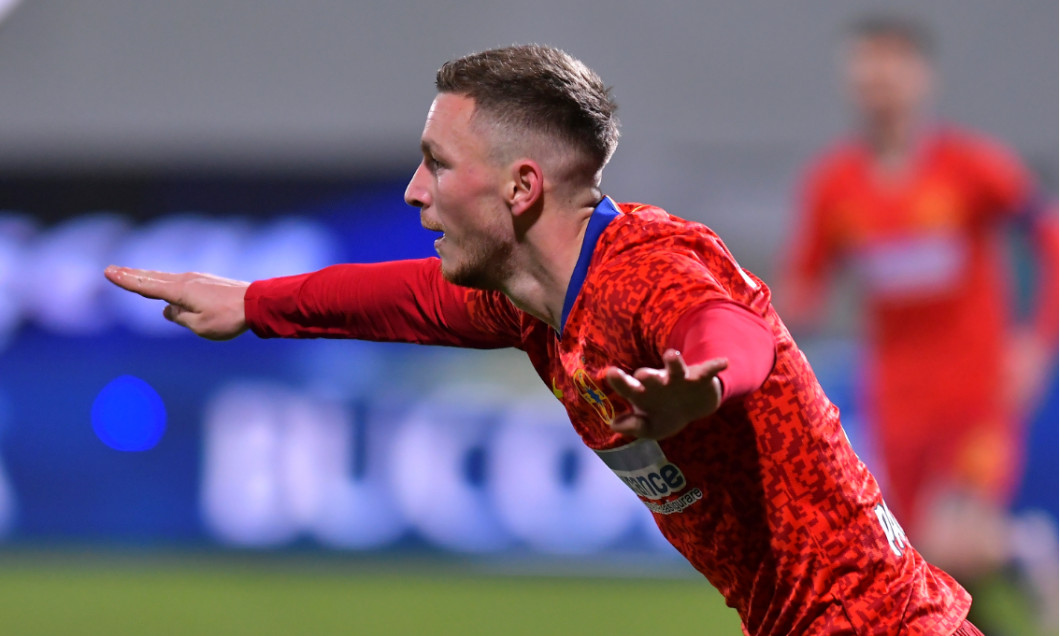 Ionuț Panțîru, după golul marcat în FCSB - FC Botoșani 2-1 / Foto: Sport Pictures