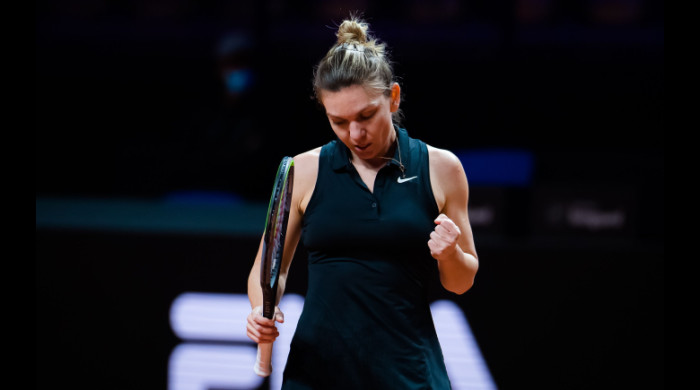 Simona Halep, în partida cu Marketa Vondrousova / Foto: Profimedia