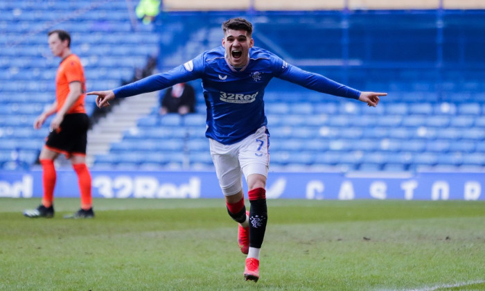 Rangers v Dundee United, Scottish Premiership, Football, Ibrox Stadium, Glasgow, Scotland, UK - 21 Feb 2021