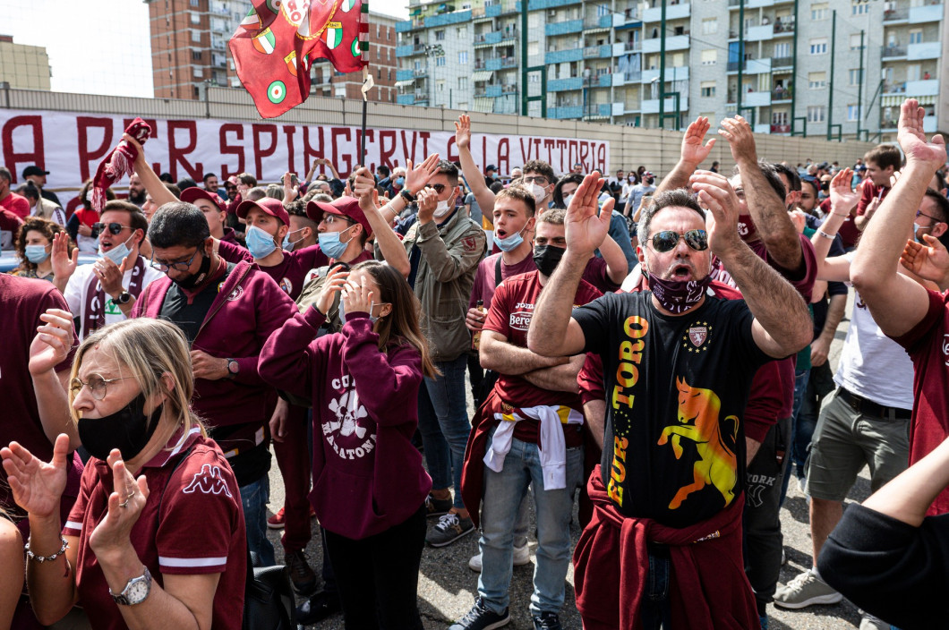 Torino FC fans support the team