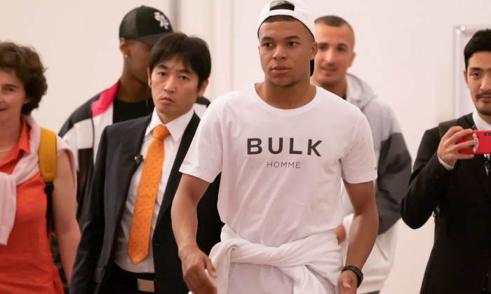 Kylian Mbappe at Haneda International Airport, Tokyo, Japan - 18 Jun 2019