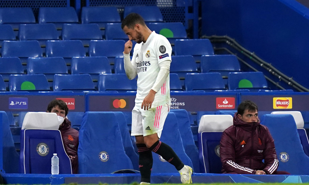 Eden Hazard, după ce a fost înlocuit în meciul cu Chelsea / Foto: Profimedia