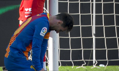 Lionel Messi, după ratarea lui Ousmane Dembele din Barcelona - Atletico Madrid / Foto: Captură Digi Sport